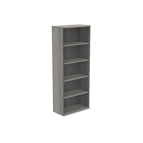 Astin Bookcase 4 Shelves 800x400x1980mm Alaskan Grey Oak KF823872 Bookcases KF823872