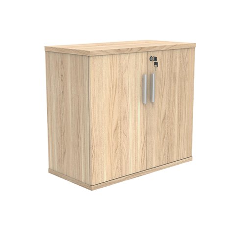Astin 2 Door Cupboard Lockable 800x400x730mm Canadian Oak KF823933 - KF823933