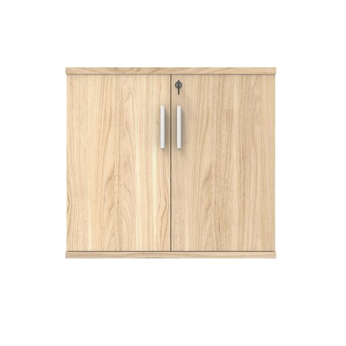 Astin 2 Door Cupboard Lockable 800x400x730mm Canadian Oak KF823933 - KF823933
