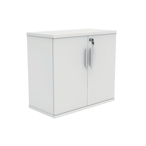Astin 2 Door Cupboard Lockable 800x400x730mm Arctic White KF823988 - KF823988