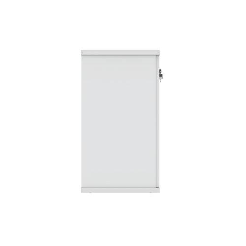 Astin 2 Door Cupboard Lockable 800x400x730mm Arctic White KF823988 - KF823988