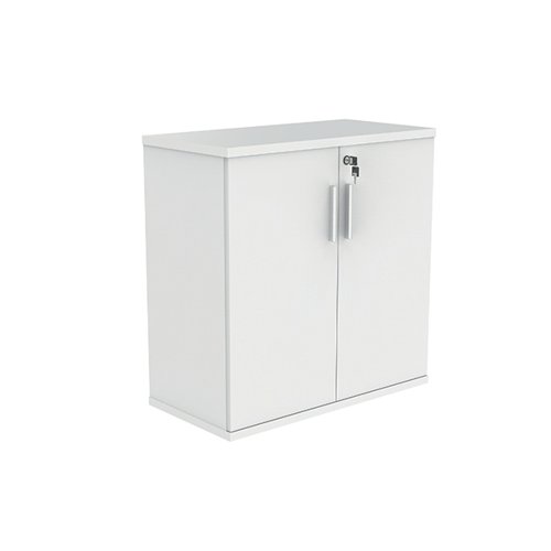 Astin 2 Door Cupboard Lockable 800x400x816mm Arctic White KF823995 - KF823995