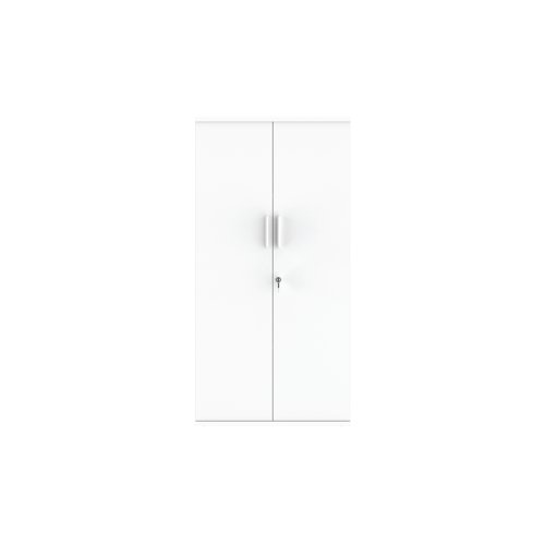 Astin 2 Door Cupboard Lockable 800x400x1592mm Arctic White KF824015 - KF824015