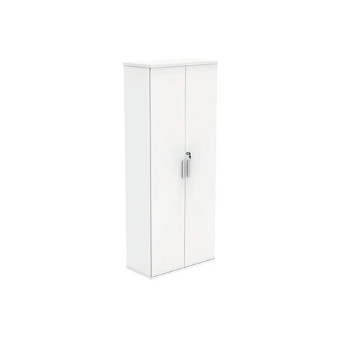 Astin 2 Door Cupboard Lockable 800x400x1980mm Arctic White KF824022 - KF824022