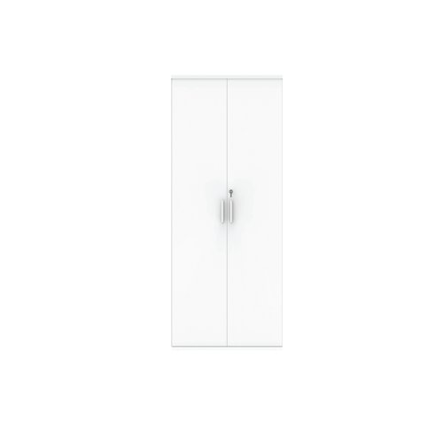 Astin 2 Door Cupboard Lockable 800x400x1980mm Arctic White KF824022 - KF824022