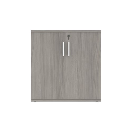 Astin 2 Door Cupboard Lockable 800x400x816mm Alaskan Grey Oak KF824046 - KF824046