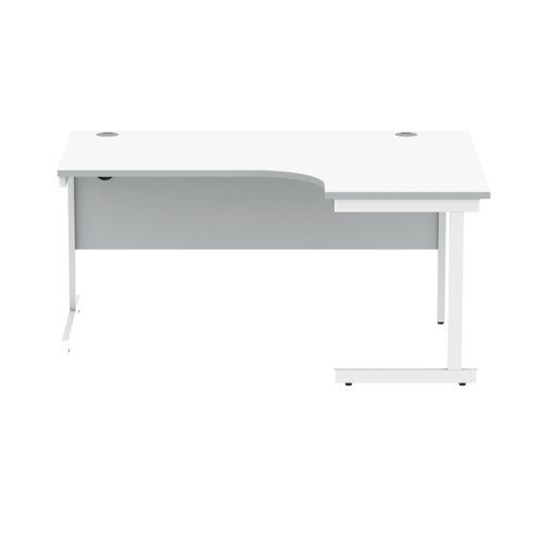 Astin Radial Right Hand SU Cantilever Desk 1600x1200x730mm Arctic White/Arctic White KF824190 - KF824190