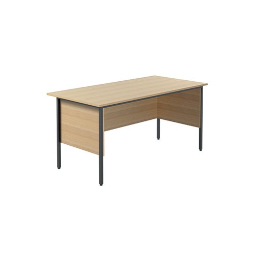 Serrion Rectangular 4 Leg Desk with Modesty Panel 1500x750x730mm Ferrera Oak KF838370