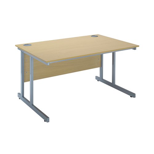 Serrion Ferrera Oak 1200mm Rectangular Cantilever Desk KF838515