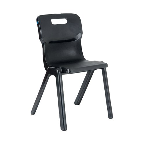 Titan One Piece Classroom Chair 480x486x799mm Charcoal (Pack of 30) KF838726 Classroom Seats KF838726