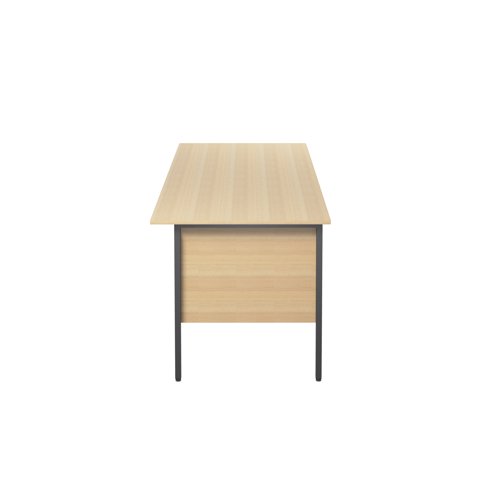 Serrion Rectangular 3 Drawer Pedestal 4 Leg Desk 1800x750x730mm Oak KF838811 - KF838811
