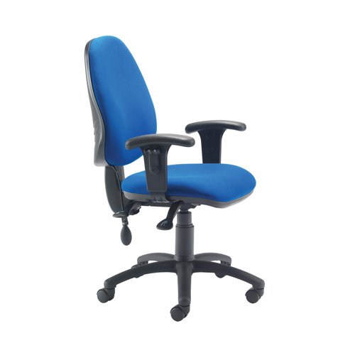 Jemini Intro Posture Chair with Adjustable Arms 640x640x990-1160mm Blue KF838995 - KF838995