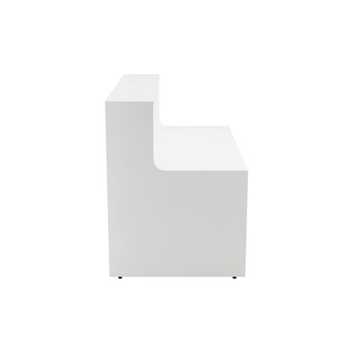 Jemini Reception Unit 1400x800x740mm White KF839531 Reception Desks KF839531