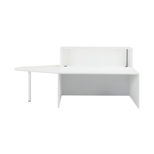 Jemini Reception Unit with Extension 1400x800x740mm White KF839537 KF839537