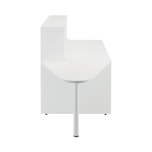 KF839537 Jemini Reception Unit with Extension 1400x800x740mm White KF839537