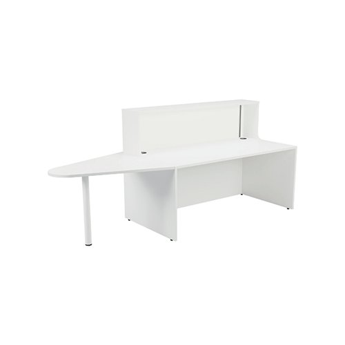 Jemini Reception Unit with Extension 1600x800x740mm White KF839540