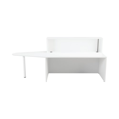 Jemini Reception Unit with Extension 1600x800x740mm White KF839540 VOW
