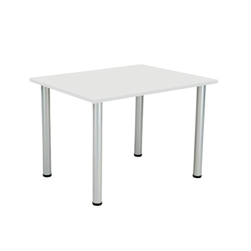 Jemini Rectangular Meeting Table 1200x800x730mm White KF840185