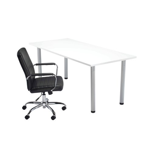 Jemini Rectangular Meeting Table 1800x800x730mm White KF840187 - KF840187