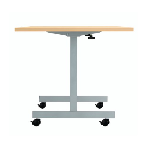 Jemini Rectangular Tilting Table 1600x700x730mm Nova Oak/Silver KF846079