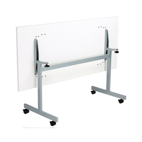 Jemini Rectangular Tilting Table 1600x800x730mm White/Silver KF846086 - KF846086