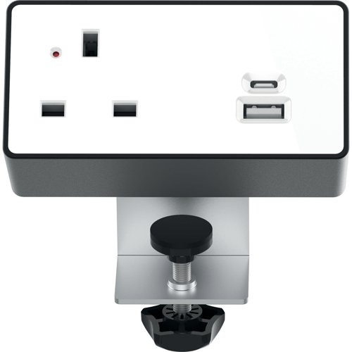 Nexus On Desk Power Module Black KF882374 - Luceco Plc - KF882374 - McArdle Computer and Office Supplies