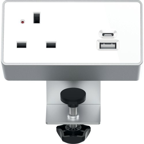 Nexus On Desk Power Module Grey KF882376 Luceco Plc
