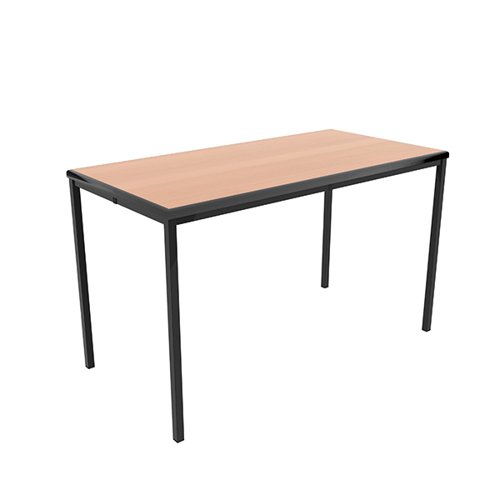 Jemini Titan Multipurpose Classroom Table 1200x600x760mm Beech/Black KF882424