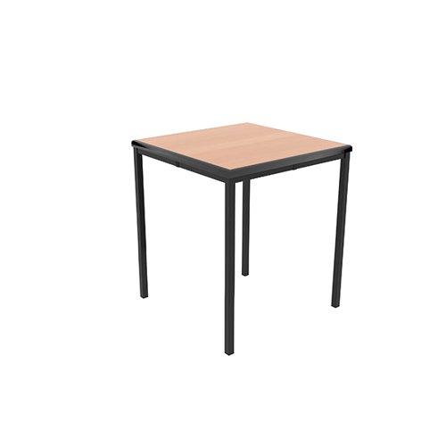 Jemini Titan Multipurpose Classroom Table 600x600x710mm Beech/Black KF882434