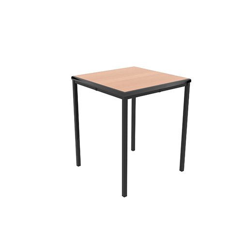 Jemini Titan Multipurpose Classroom Table 600x600x760mm Beech/Black KF882436