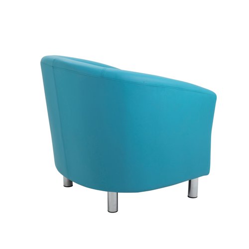 KF882438 | Stylish tub armchair with a deep cushioned seat and upholstered back in Polyurethane. Ideal for any waiting area.