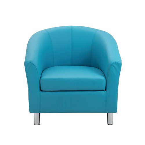 KF882438 | Stylish tub armchair with a deep cushioned seat and upholstered back in Polyurethane. Ideal for any waiting area.