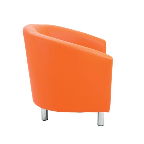 Jemini Tub Polyurethane Armchair Orange KF882440 Reception Chairs KF882440