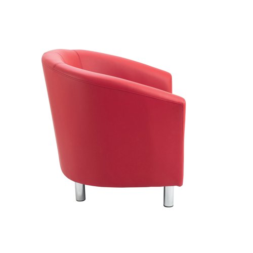 Jemini Tub Polyurethane Armchair Red KF882441 Reception Chairs KF882441