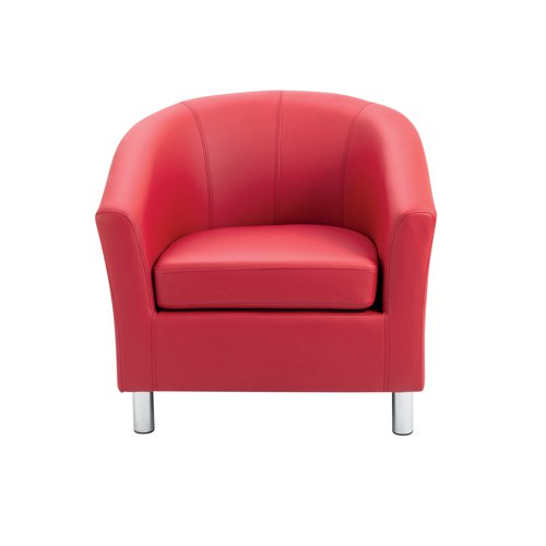 Jemini Tub Polyurethane Armchair Red KF882441 - VOW - KF882441 - McArdle Computer and Office Supplies