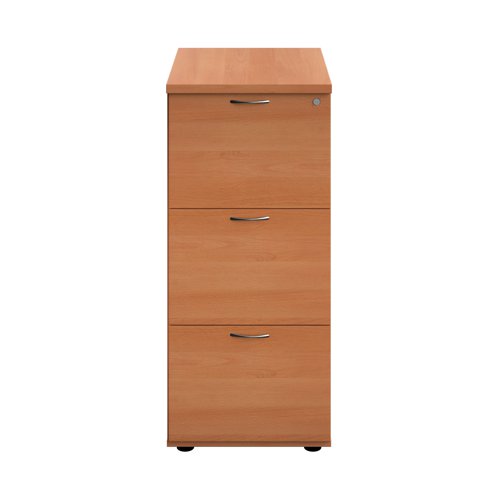 Jemini 3 Drawer Filing Cabinet 464x600x1030mm Beech Version 2 KF90457 KF90457