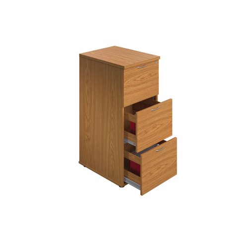 Jemini 3 Drawer Filing Cabinet 464x600x1030mm Nova Oak KF90461 - KF90461