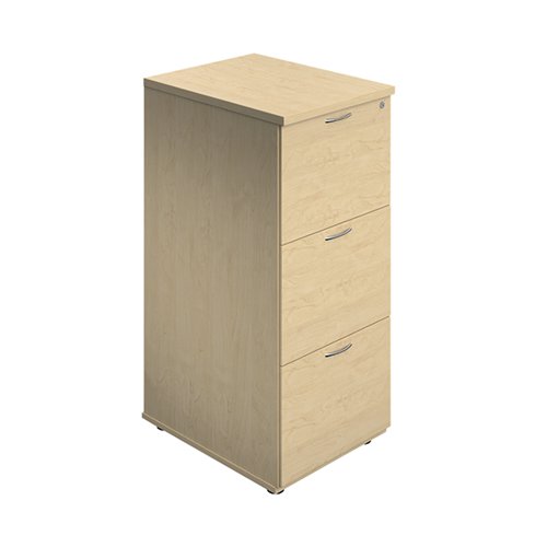 Jemini 3 Drawer Filing Cabinet 464x600x1030mm Maple KF90462