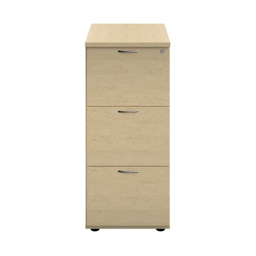 KF90462 Jemini 3 Drawer Filing Cabinet 464x600x1030mm Maple KF90462