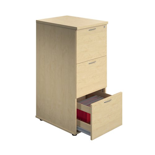 Jemini 3 Drawer Filing Cabinet 464x600x1030mm Maple KF90462 - KF90462