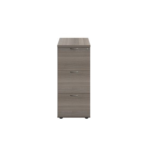 Jemini 3 Drawer Filing Cabinet 464x600x1030mm Grey Oak KF90465 Filing Cabinets KF90465