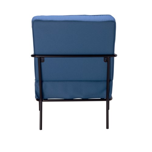 Jemini Wire Frame Reception Armchair 620x880x830mm Navy KF90478 - VOW - KF90478 - McArdle Computer and Office Supplies