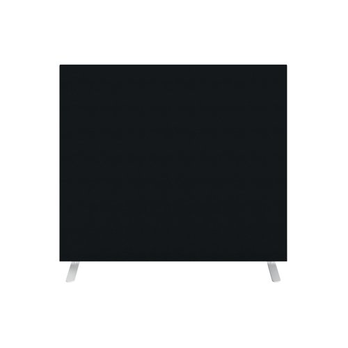 Jemini Floor Standing Screen 1400x25x1200mm Black FST1412SBK - KF90495