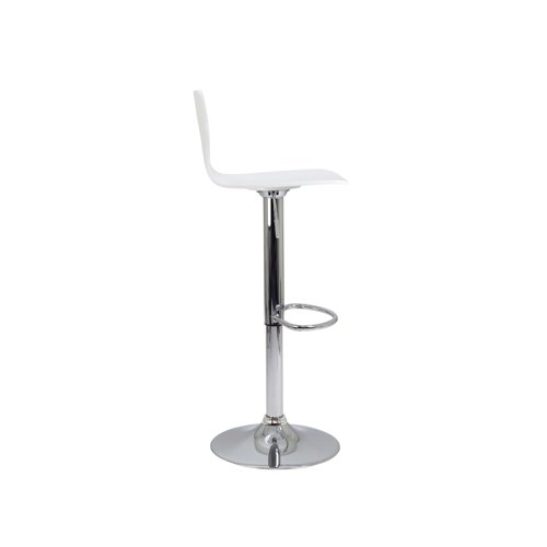 Jemini Stork High Stool 450x410x830-1040mm White KF90509 Canteen Chairs KF90509