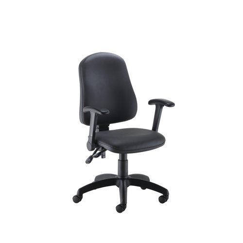 Offering all-day comfort with a high back and permanent contact back (PCB) mechanism, this chair provides flexibility and functionality without the hefty price tag.