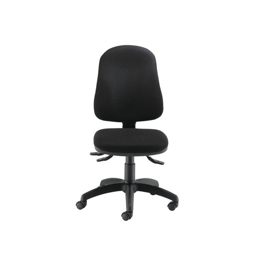 KF90541 Jemini Teme Deluxe High Back Operator Chair 640x640x985-1175mm Black KF90541