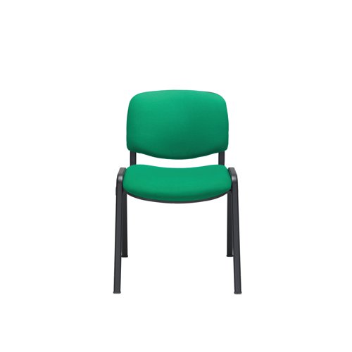 KF90553 | This multipurpose stacker chair is ideal for use in in both public and private sector environments. It stacks four high, making it ideal when storage space is a premium. It has a cushioned seat and back for added comfort and a robust black frame.