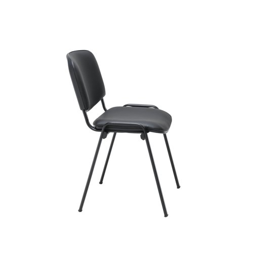 Jemini Ultra Multipurpose Stacking Chair 532x585x805mm Black Polyurethane KF90557 KF90557