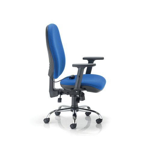 KF90571 | This classic-style ergonomic office chair has a lumbar pump, seat slide and fully adjustable mechanism. It is ideal for both home offices and traditional office environments.
