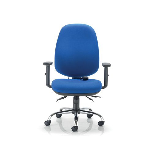 Arista Aire High Back Ergonomic Chair 675x580x1035-1230mm Blue KF90571 - KF90571